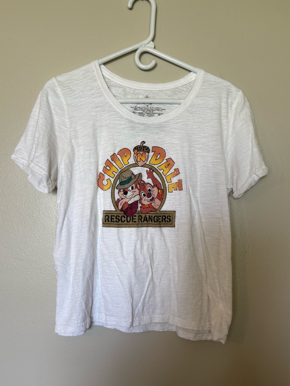 Disney White Chip 'n' Dale Rescue Rangers Graphic Tee